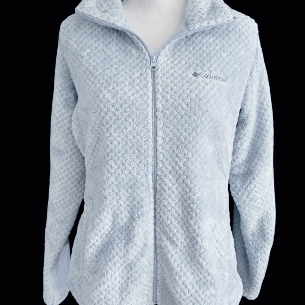 Columbia Llight blue sherpa jacket